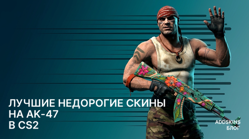 Лучшие недорогие скины на AK-47 в CS2
