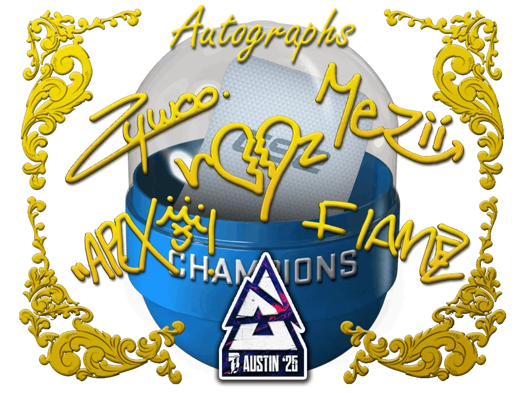 Austin 2025 Champions Autograph Stickers