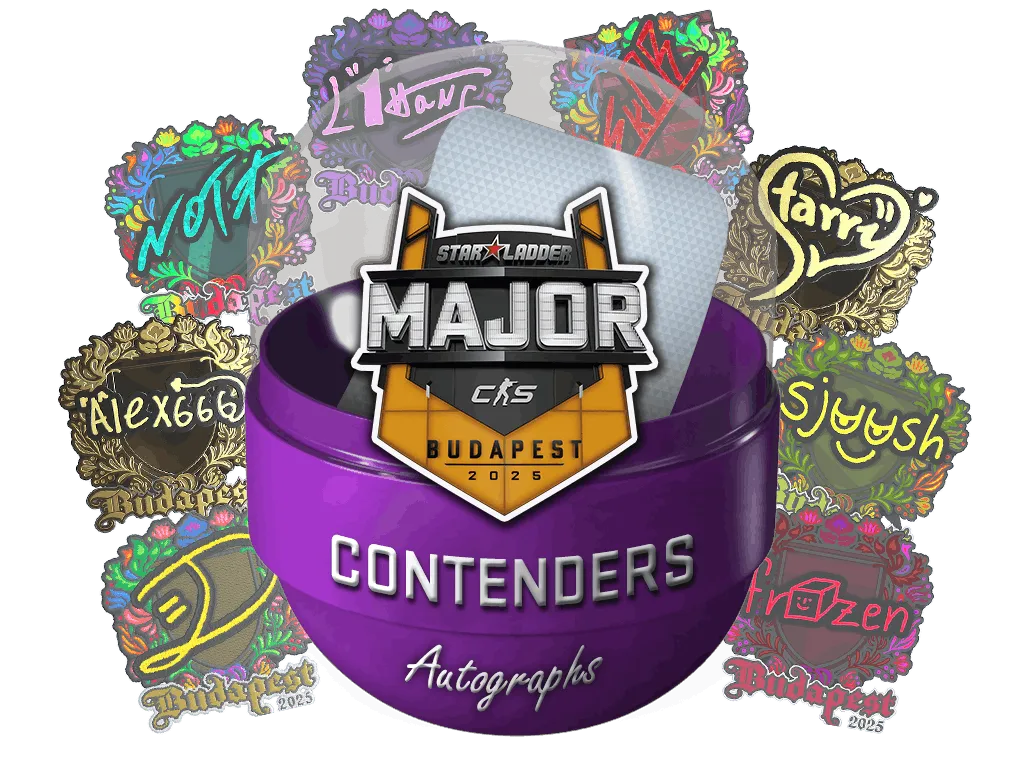 Budapest 2025 Contenders Autograph Stickers