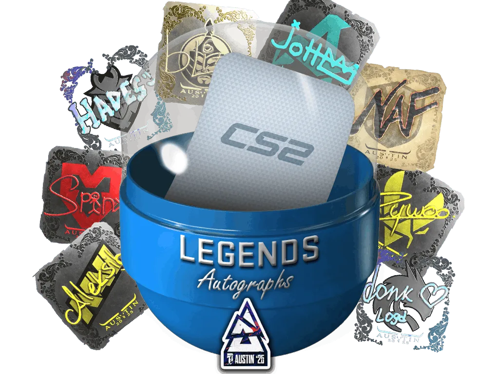 Austin 2025 Legends Autograph Stickers