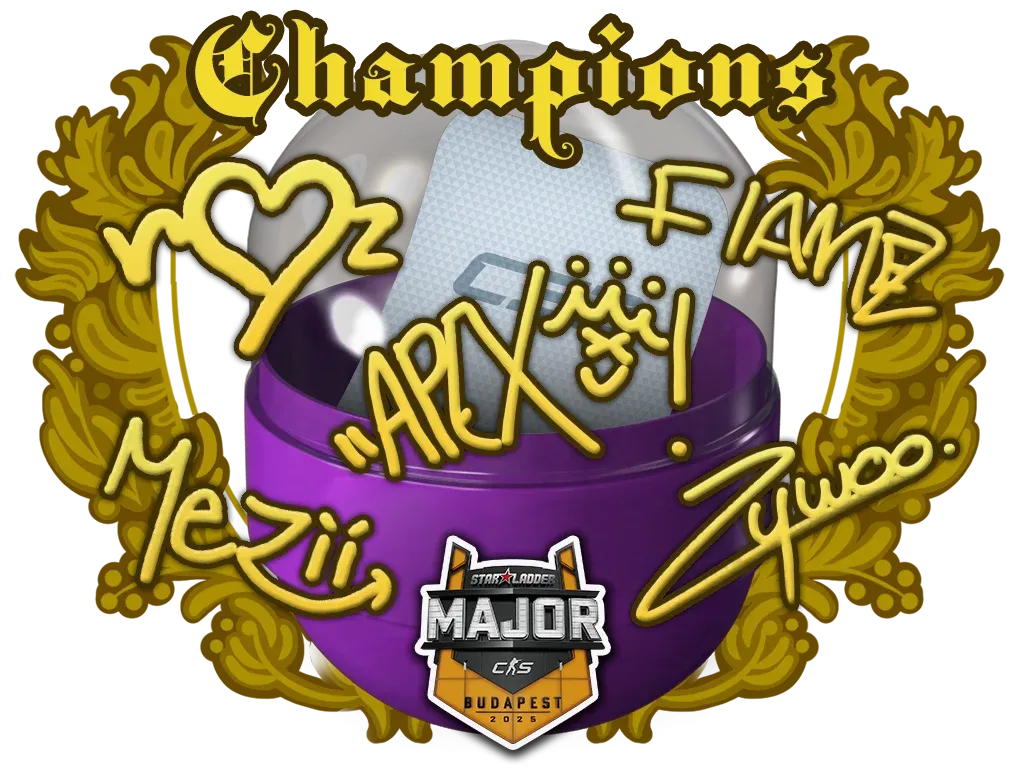 Budapest 2025 Champions Autograph Stickers