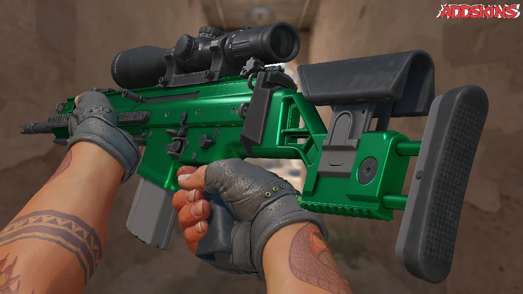 SCAR-20 | Emerald inspecting