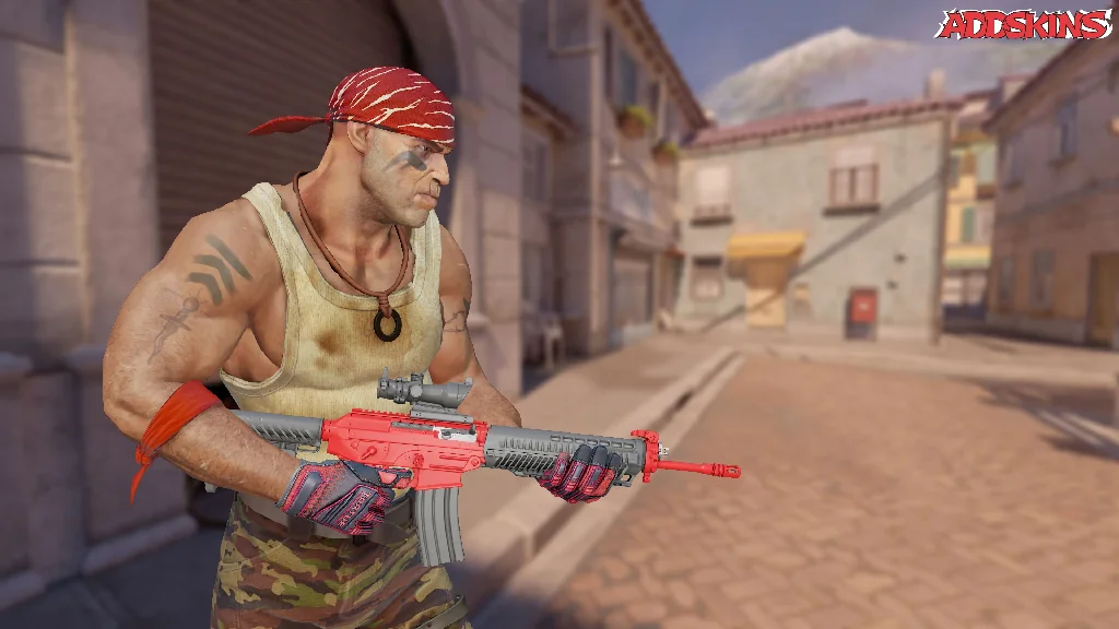 SG 553 | Candy Apple pose-3
