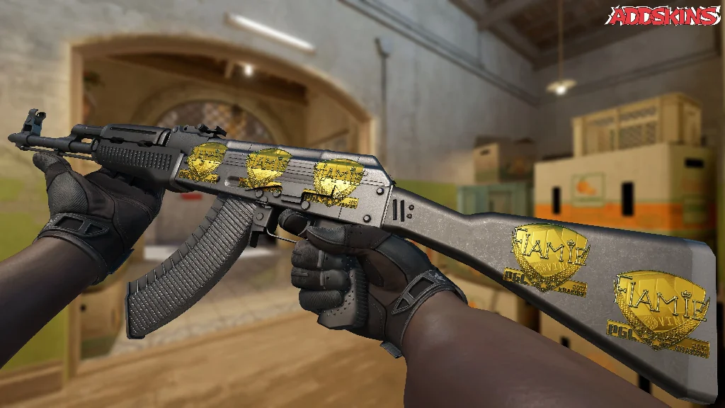 Sticker | flamie (Gold) | Krakow 2017 inspecting