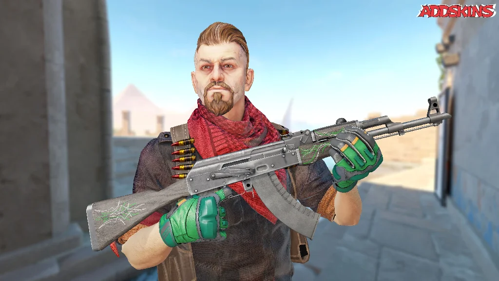 AK-47 | Emerald Pinstripe pose-1
