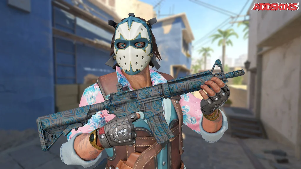 M4A4 | Dark Blossom pose-1