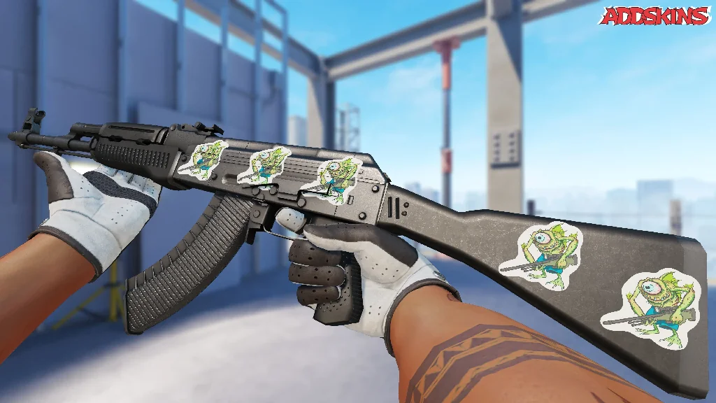 Sticker | Green Cyclawps inspecting