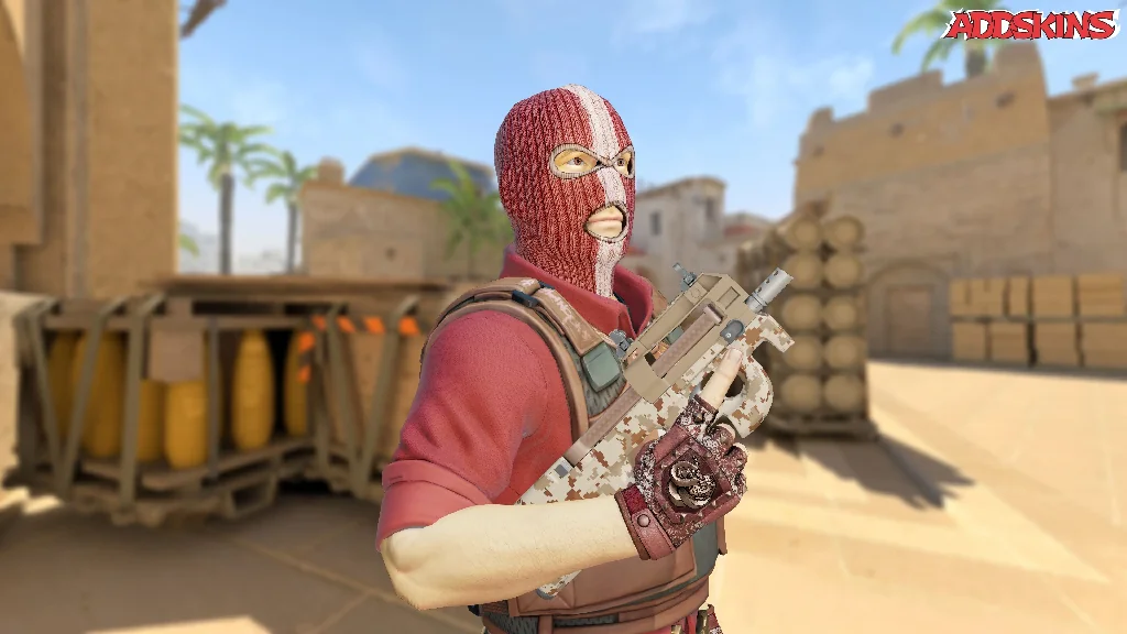 P90 | Desert DDPAT pose-2