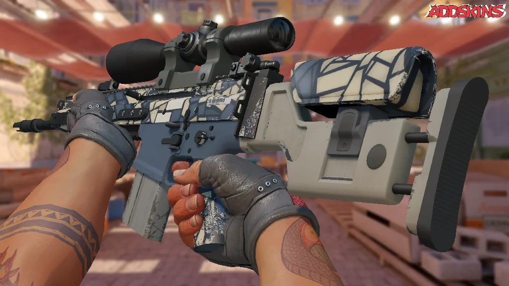 SCAR-20 | Stone Mosaico inspecting