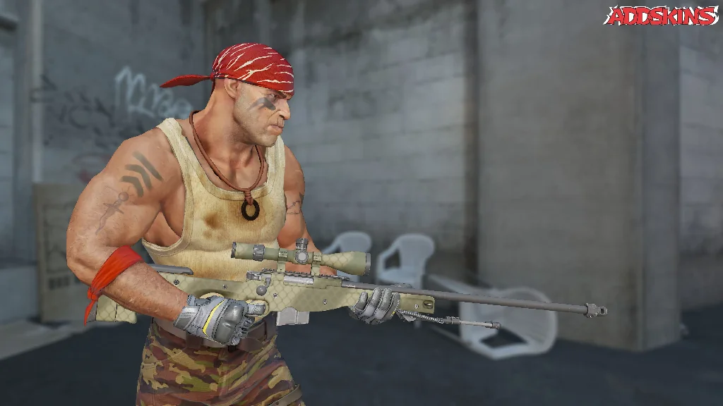 AWP | Safari Mesh pose-3