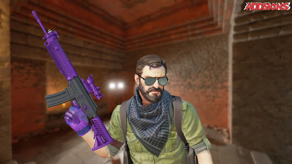 SG 553 | Ultraviolet pose-2