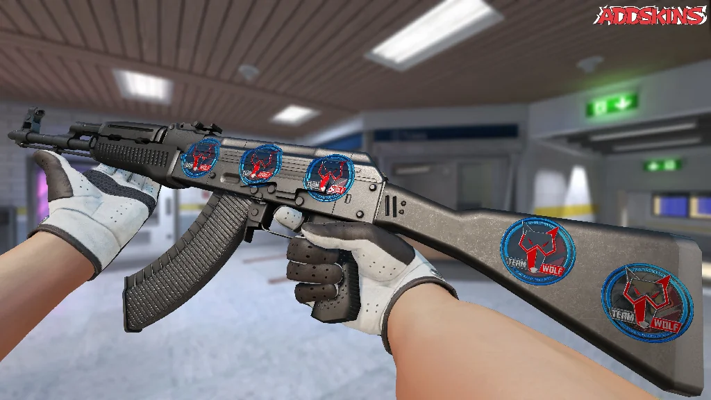 Sticker | MTS GameGod Wolf (Foil) | Cologne 2014 inspecting