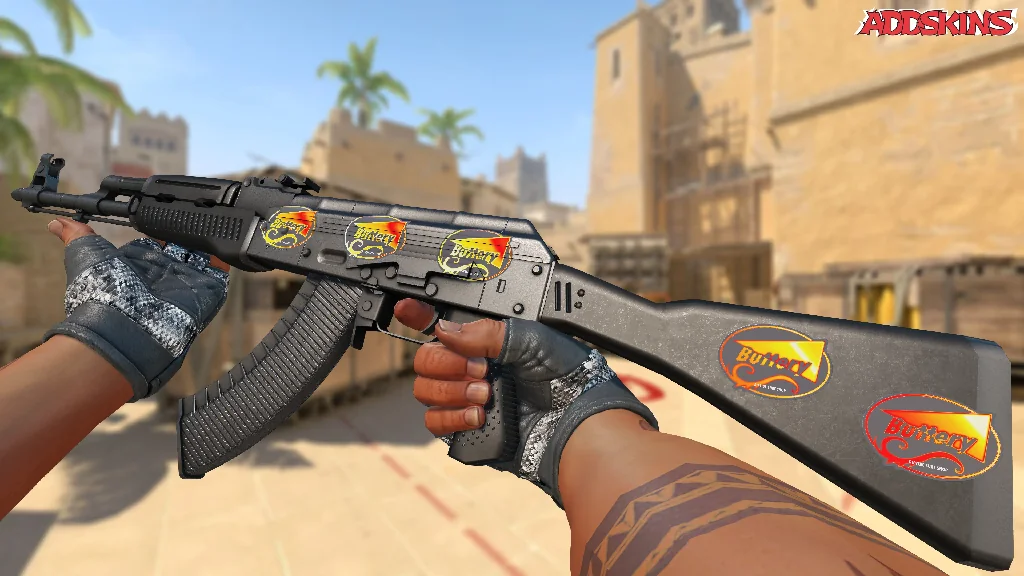 Sticker | Flame Buttery (Holo) inspecting
