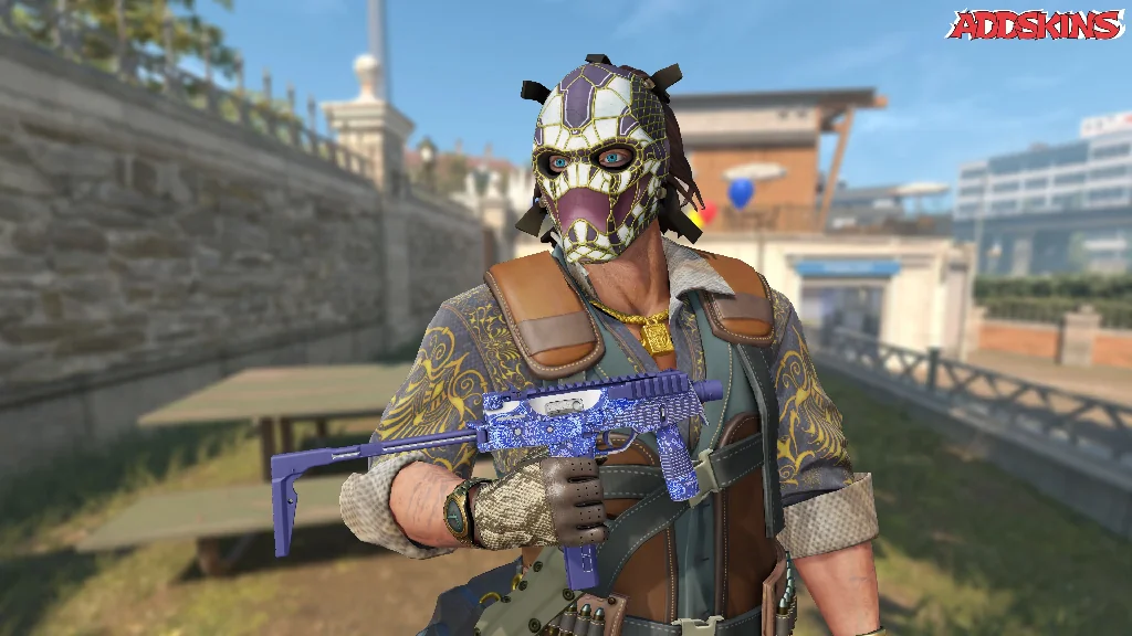 MP9 | Cobalt Paisley pose-1