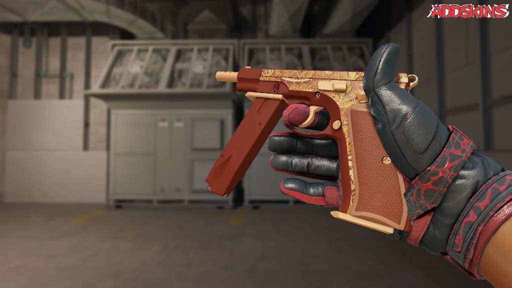 CZ75-Auto | Honey Paisley inspecting