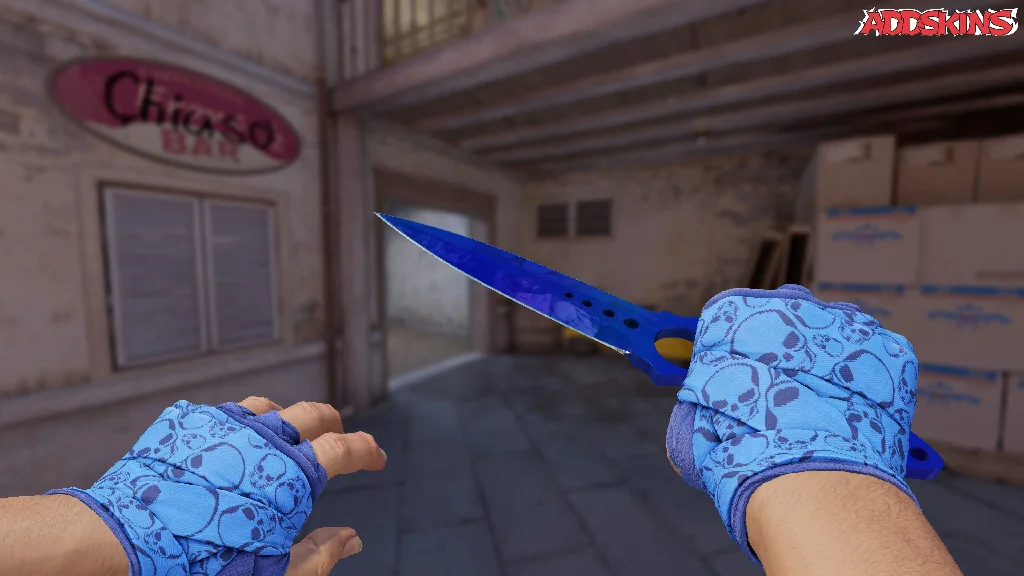 ★ Skeleton Knife | Doppler Sapphire holding