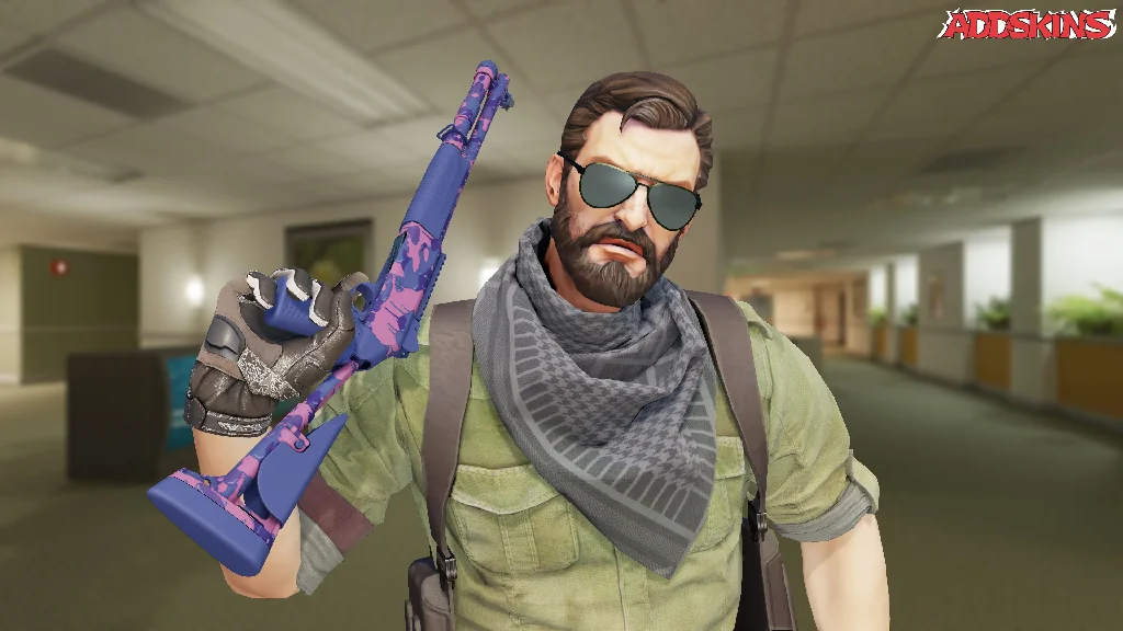 XM1014 | Gum Wall Camo pose-2
