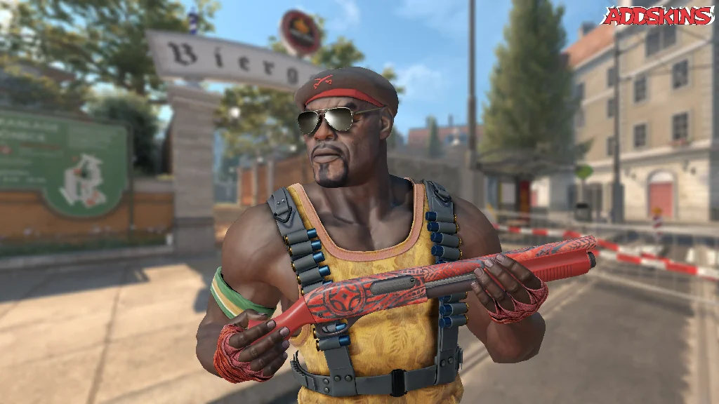 Sawed-Off | Crimson Batik pose-1