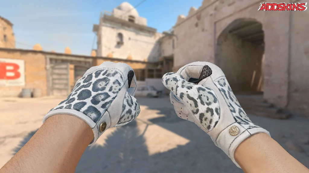 ★ Driver Gloves | Snow Leopard holding
