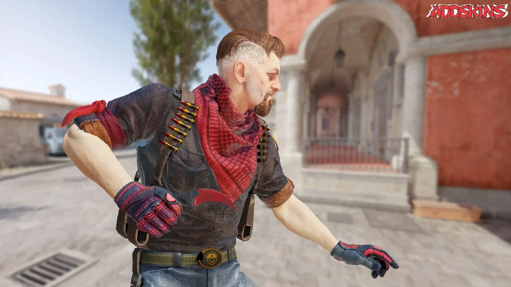 ★ Karambit | Crimson Web pose-3