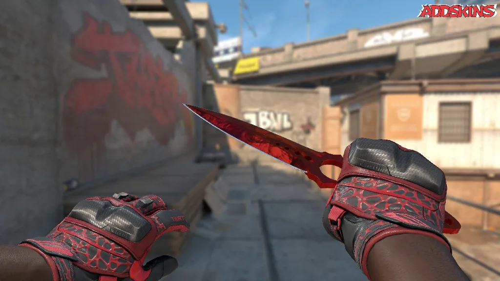 ★ Skeleton Knife | Doppler Ruby holding