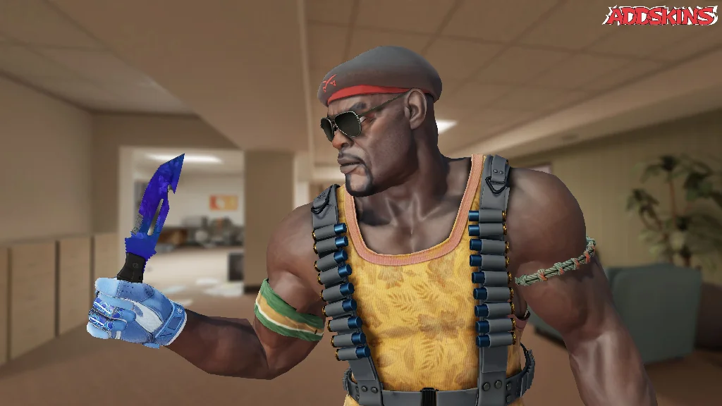 ★ Survival Knife | Doppler Sapphire pose-2