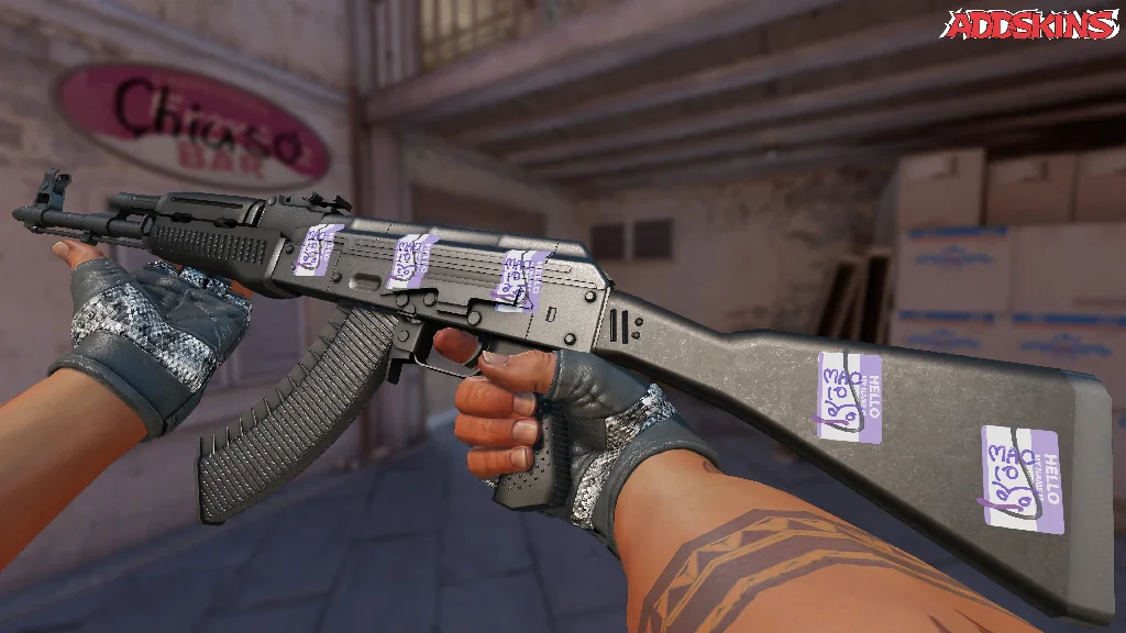 Sticker | Hello MAC-10 inspecting