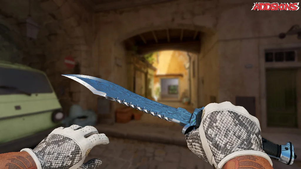 ★ Bowie Knife | Damascus Steel holding