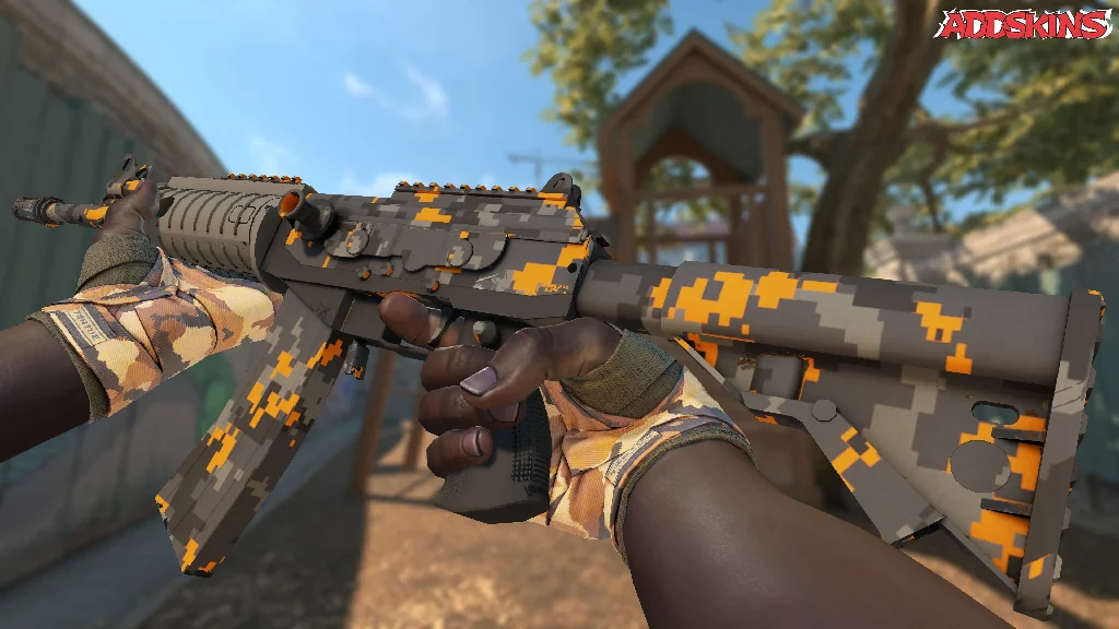 Galil AR | Orange DDPAT inspecting