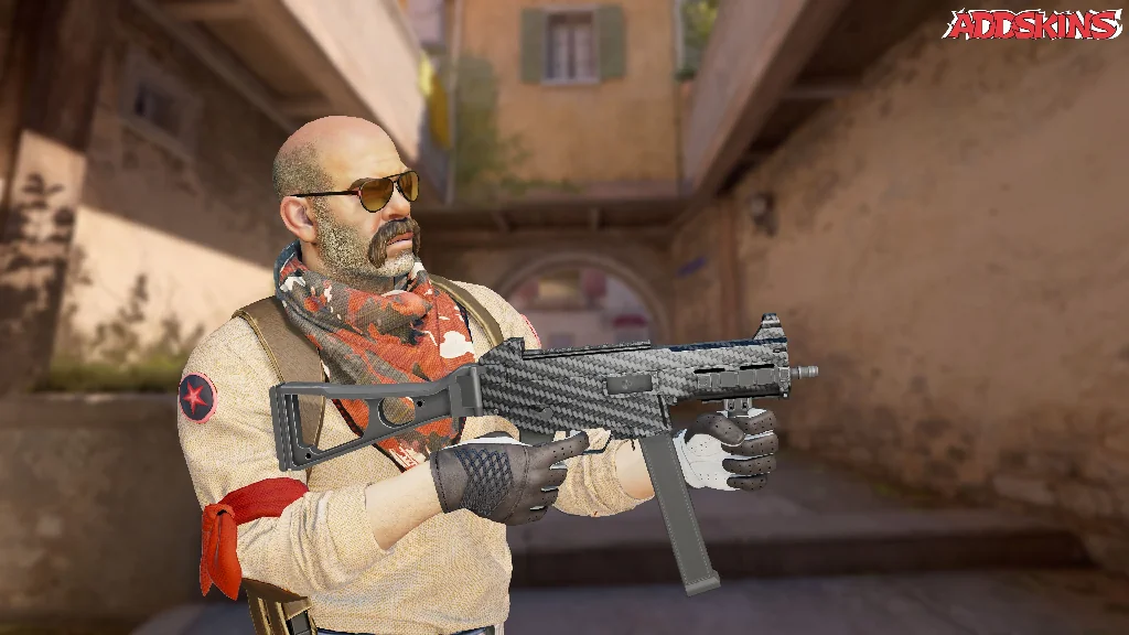 UMP-45 | Carbon Fiber pose-3