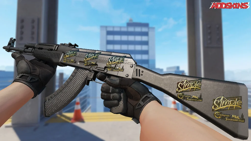 Sticker | s1mple (Gold) | Stockholm 2021 inspecting