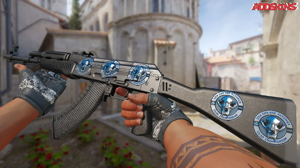 Sticker | ESL Skull (Foil) | Katowice 2014 inspecting