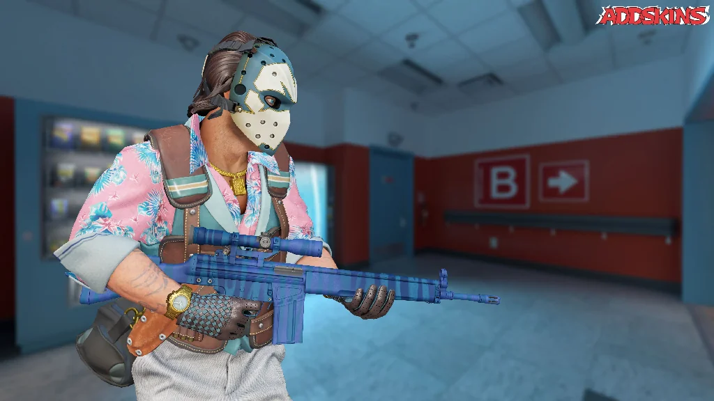 G3SG1 | Azure Zebra pose-3