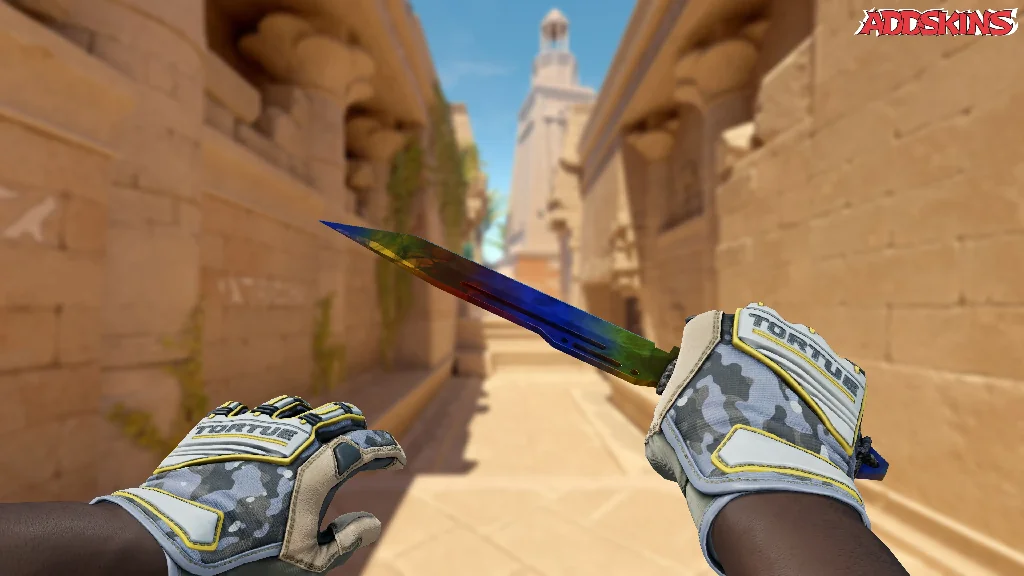 ★ Paracord Knife | Marble Fade holding