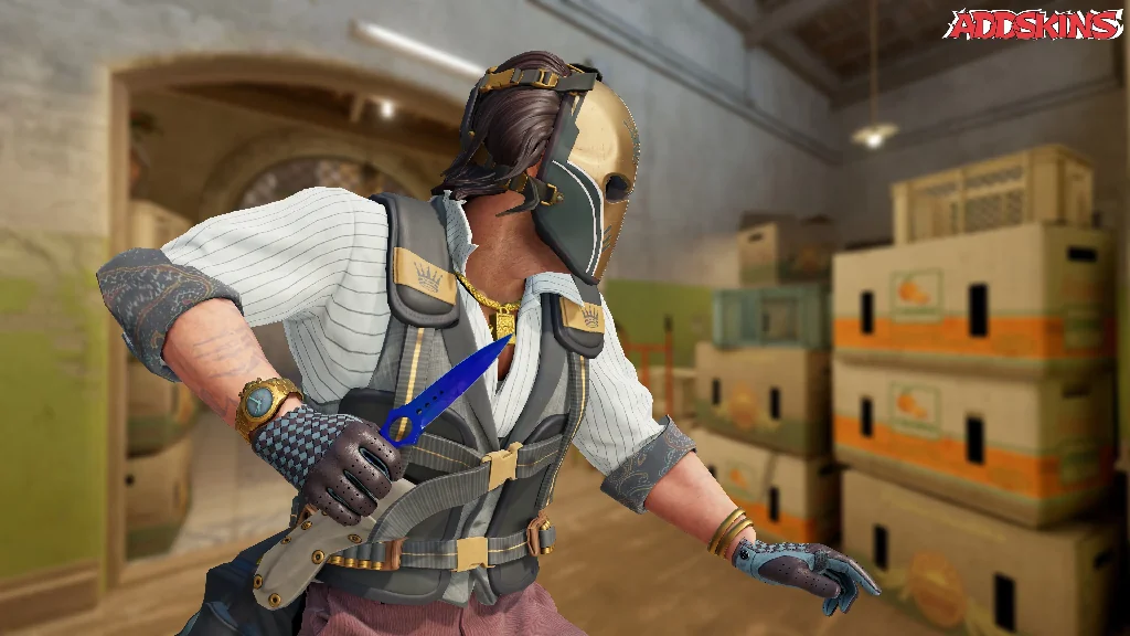 ★ Skeleton Knife | Doppler Sapphire pose-3