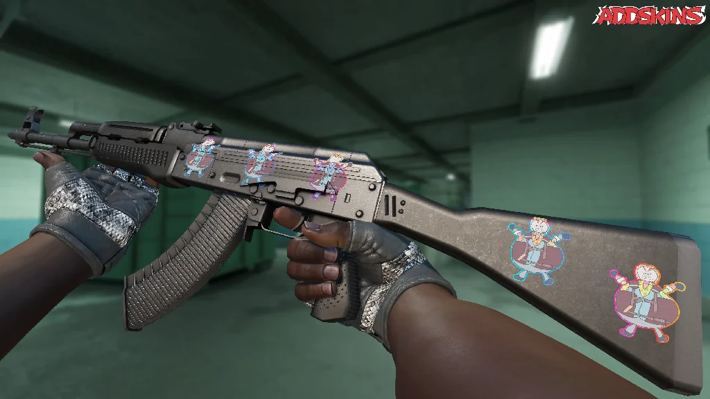 Sticker | Poorly Drawn Bloody Darryl (Holo) inspecting