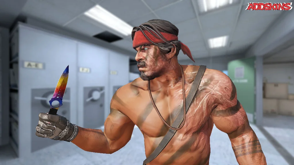 ★ Skeleton Knife | Marble Fade pose-2