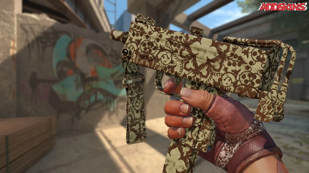 MAC-10 | Sienna Damask inspecting