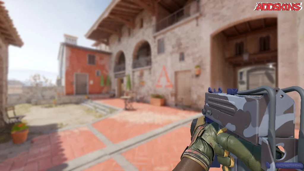 MAC-10 | Storm Camo holding