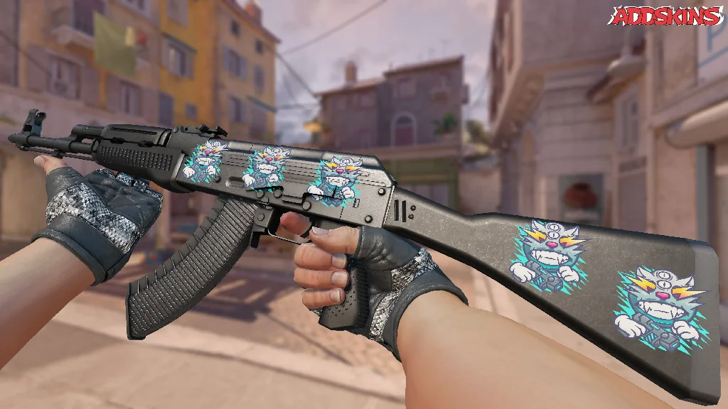 Sticker | Zap Cat inspecting