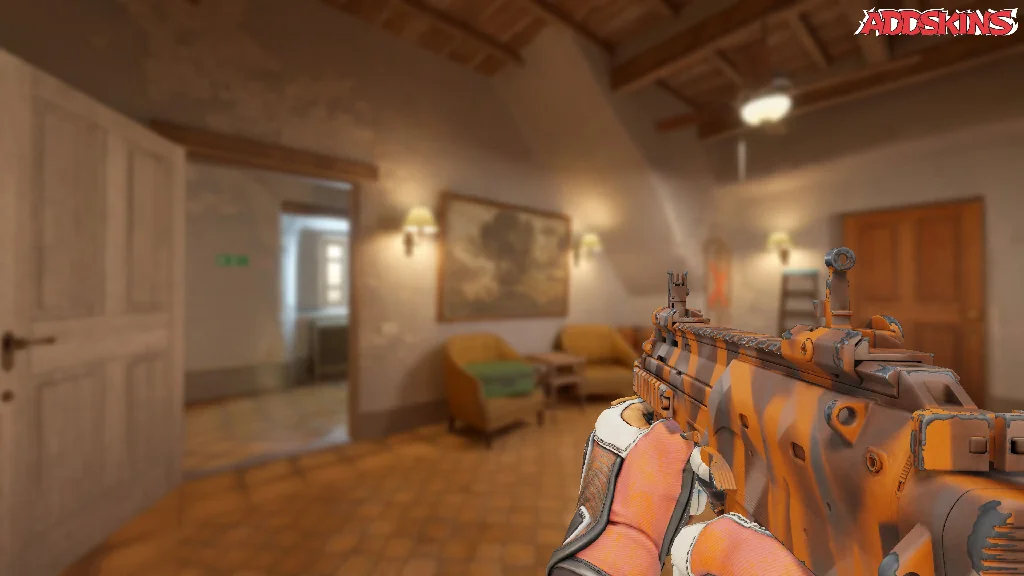MP7 | Orange Peel holding
