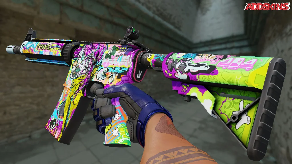M4A4 | In Living Color inspecting