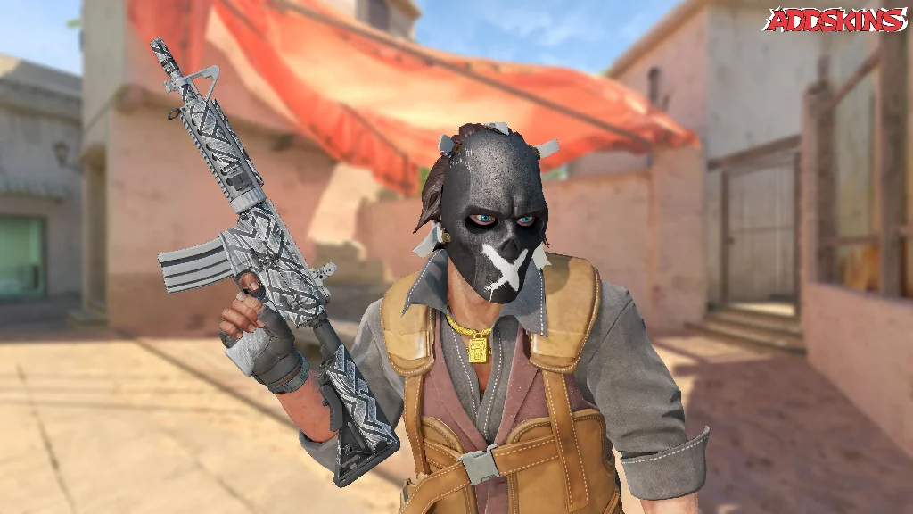 M4A4 | Aeolian Dark pose-2