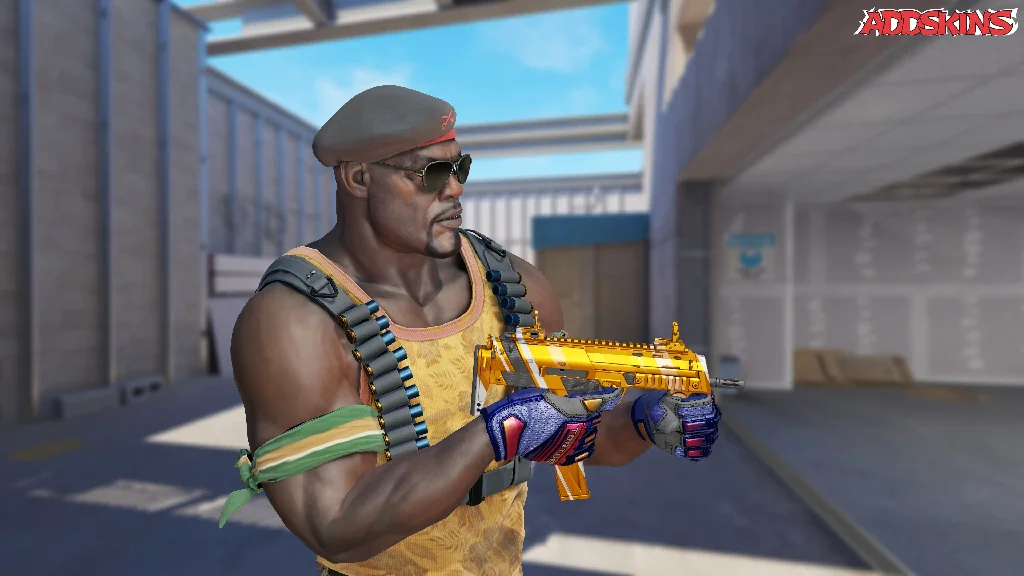 MP7 | Amberline pose-3