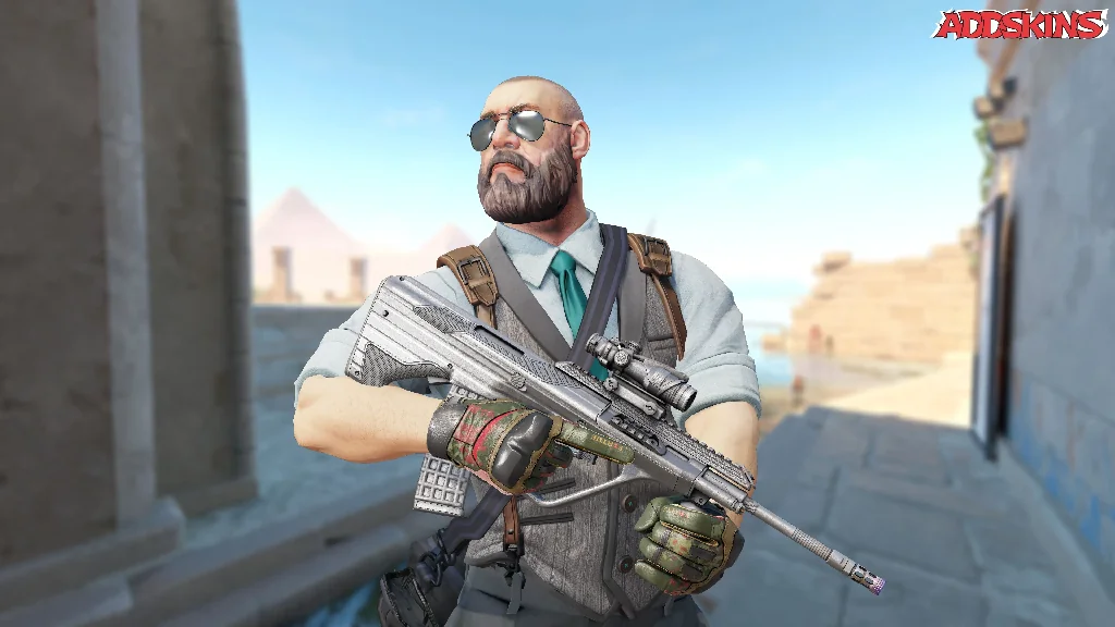 AUG | Steel Sentinel pose-1