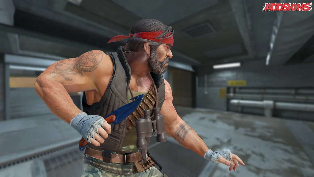 ★ Gut Knife | Blue Steel pose-3