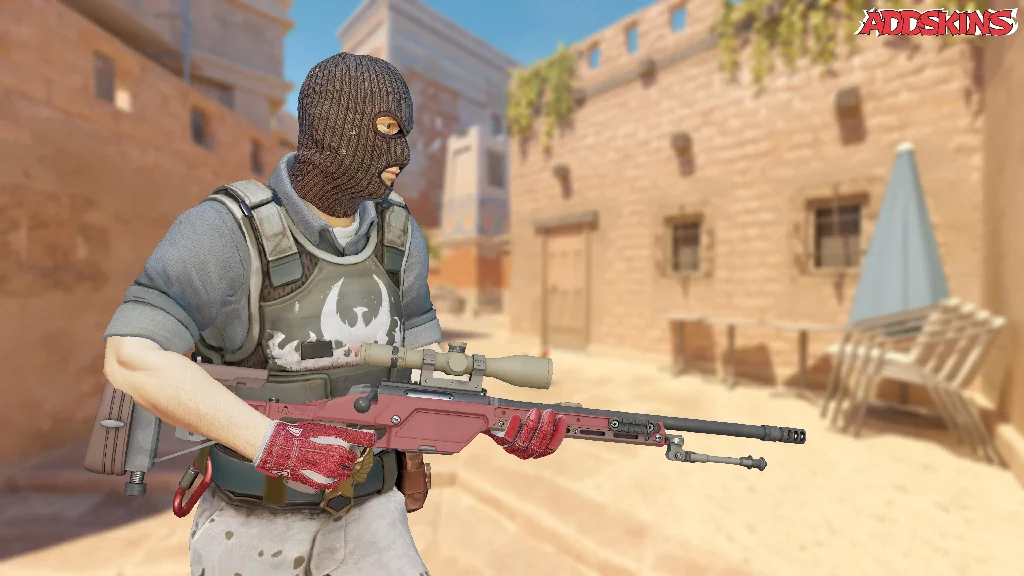 SSG 08 | Red Stone pose-3
