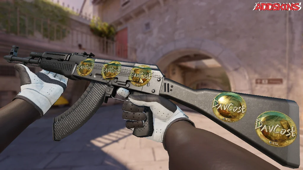 Sticker | DavCost (Gold) | Katowice 2019 inspecting