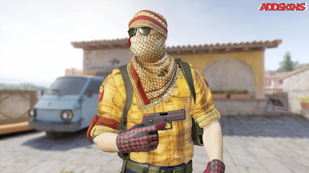 P250 | Crimson Kimono pose-1