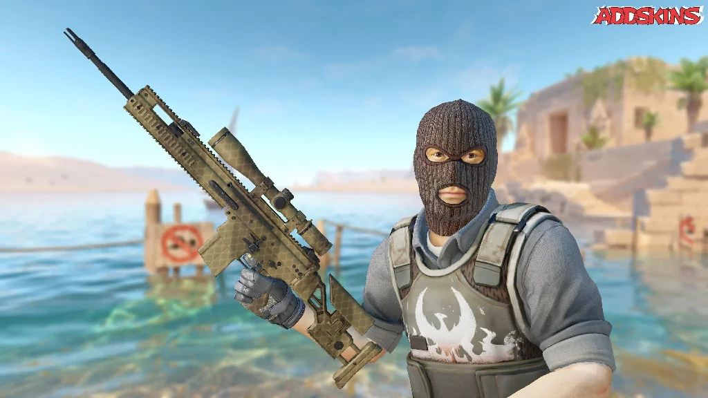 SCAR-20 | Sand Mesh pose-2